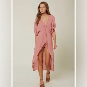 NWT O'Neill Saltwater Solids Peach Coral Swimsuit Coverup